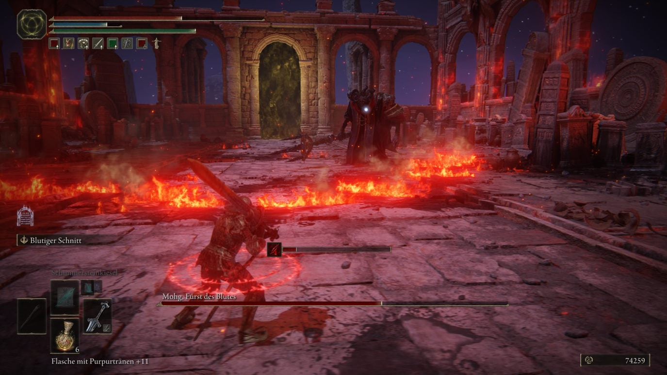 Elden Ring Mohg, Fürst des Blutes besiegen, Halbgott und Boss im Mausoleum Eurogamer.de